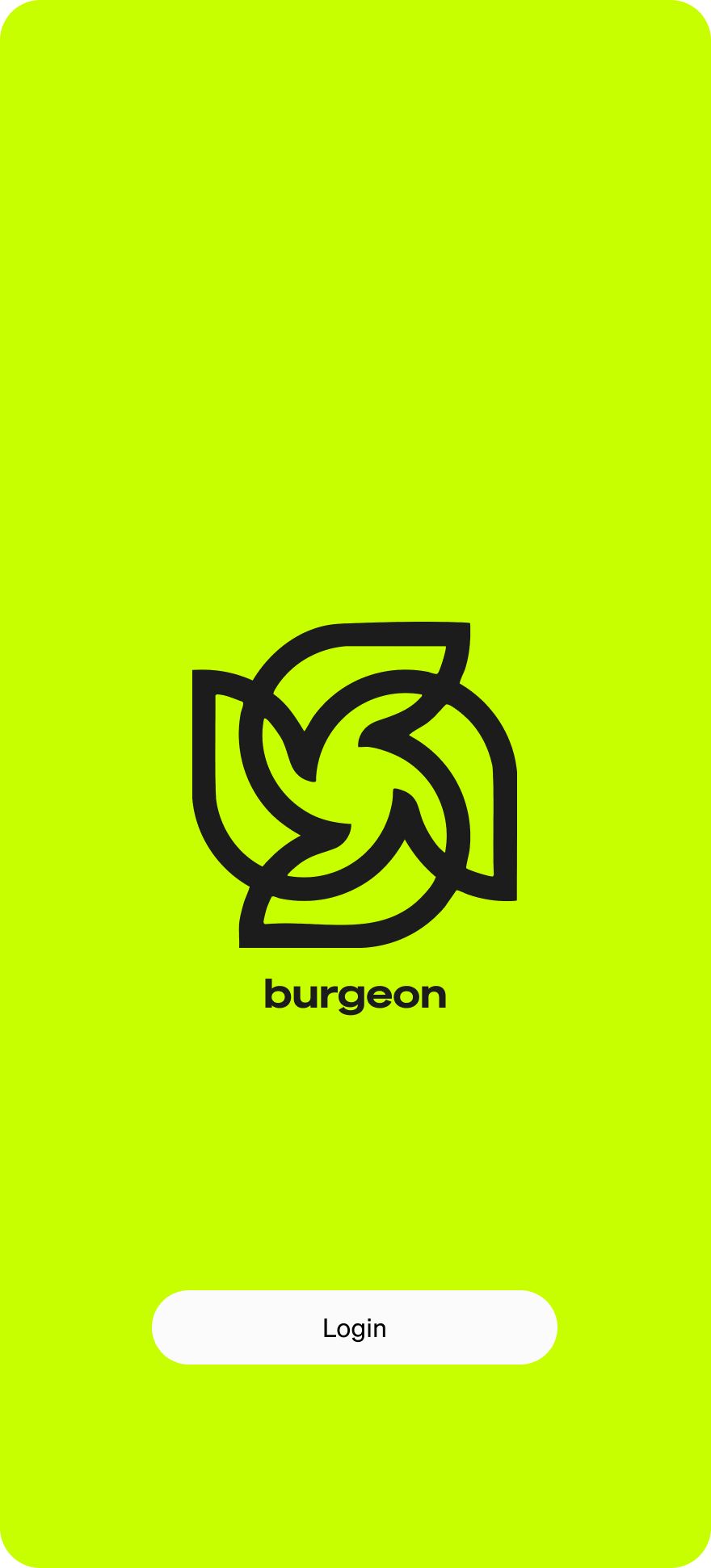 Burgeon app splash